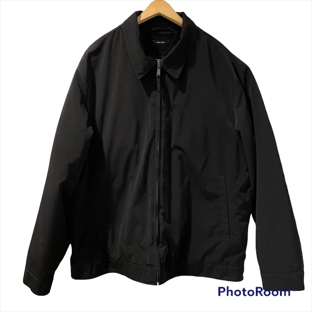Claiborne Men’s Heavy Full Zip Jacket Black XL Gently Worn Lined